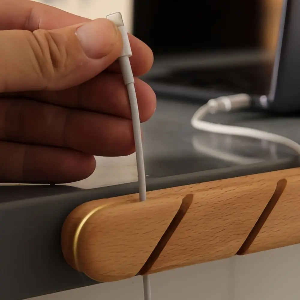 The Walnut Cable Clip - Hide The Chaos