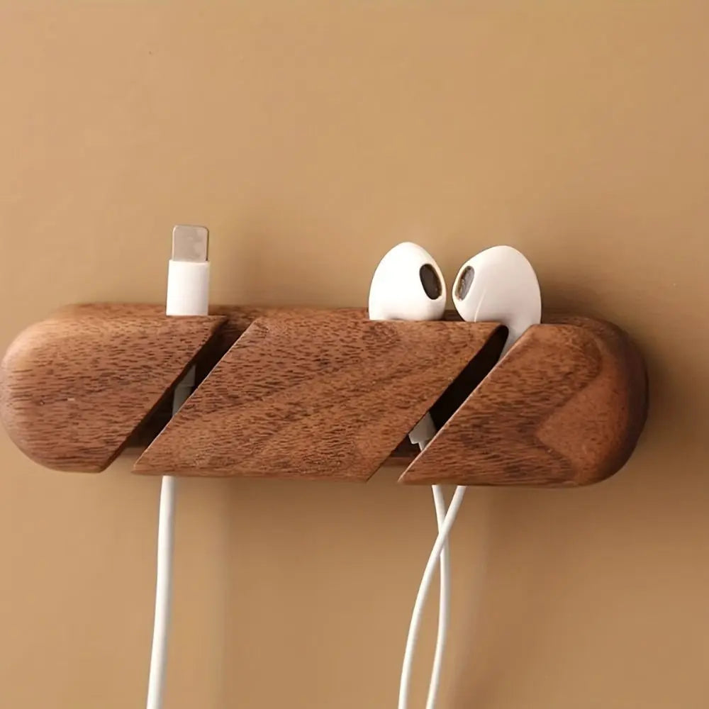 The Walnut Cable Clip - Hide The Chaos