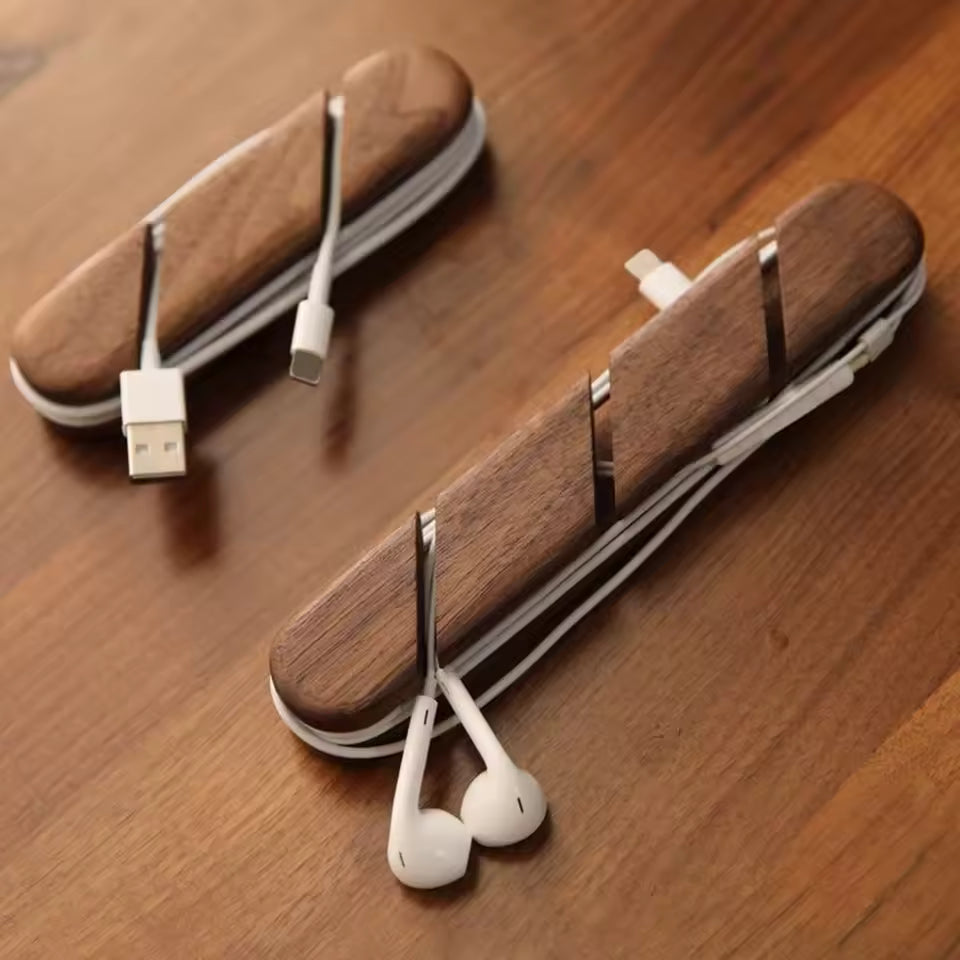 The Walnut Cable Clip - Hide The Chaos