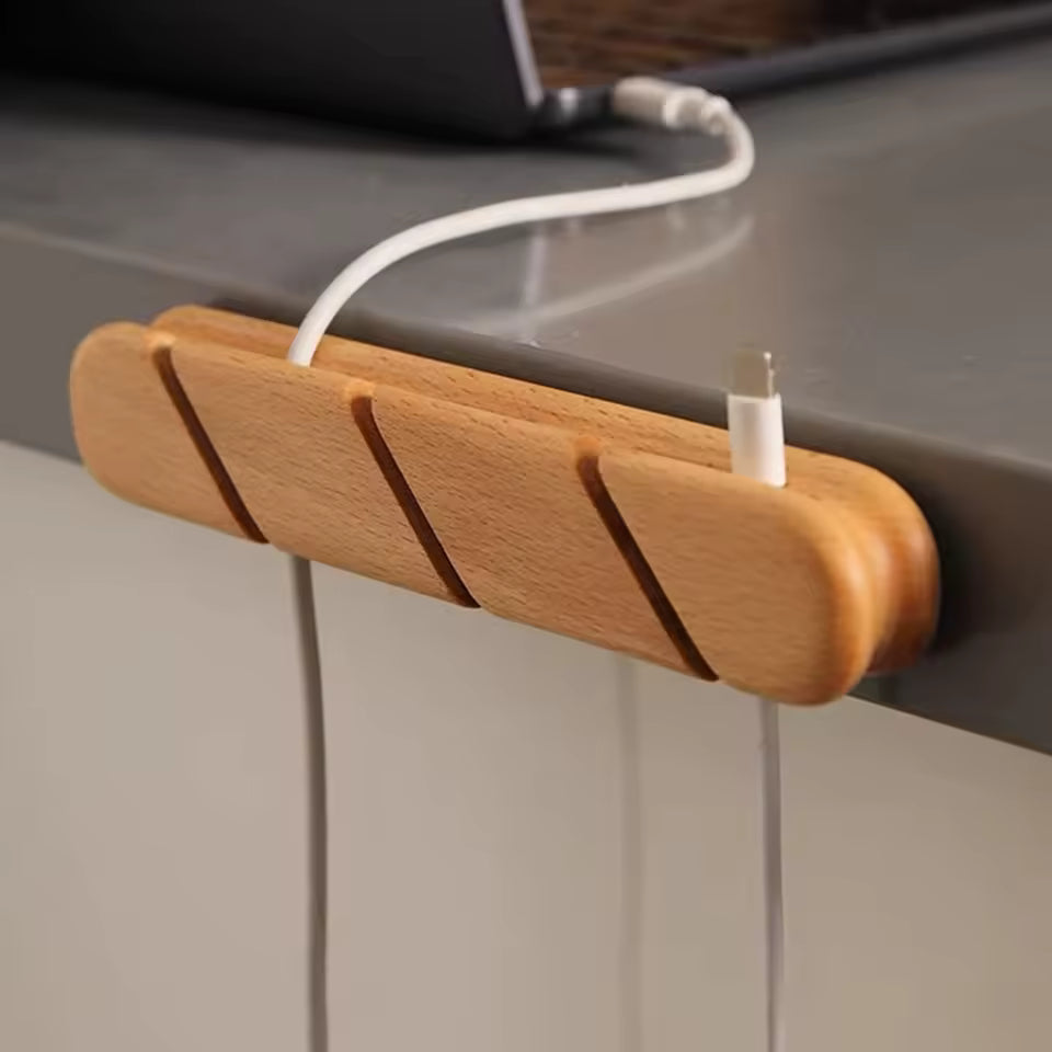 The Walnut Cable Clip - Hide The Chaos